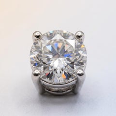 Graff Round Brilliant Diamond Stud Earrings