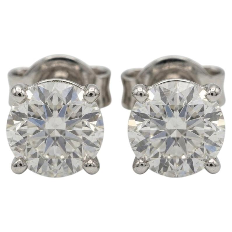 Pre-owned Graff Round Brilliant Diamond Stud Earrings In Multiple