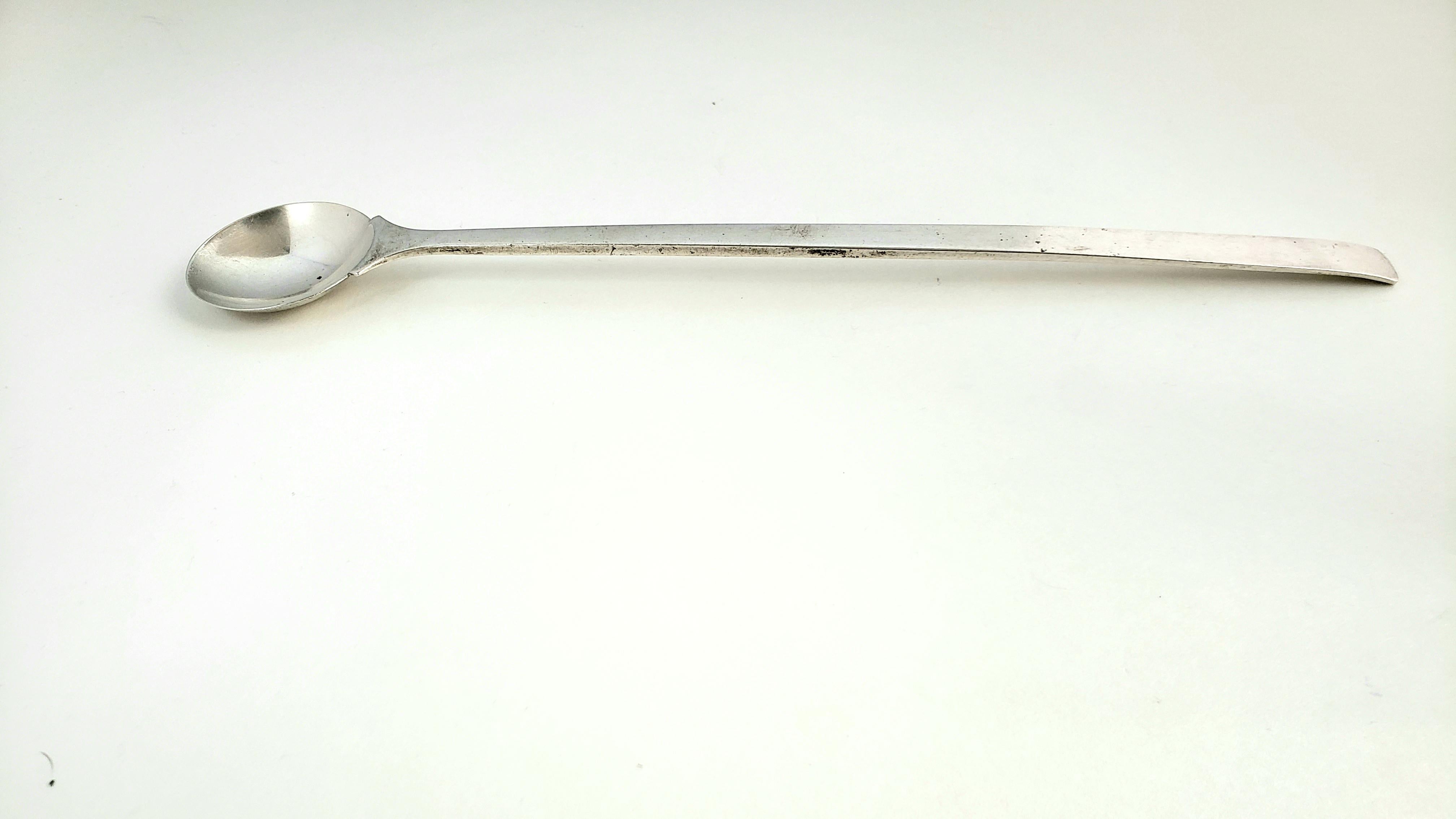 silver plated italy serving spoon