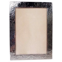Graff, Washbourne & Dunn Jugendstil Sterling Silber Bilderrahmen