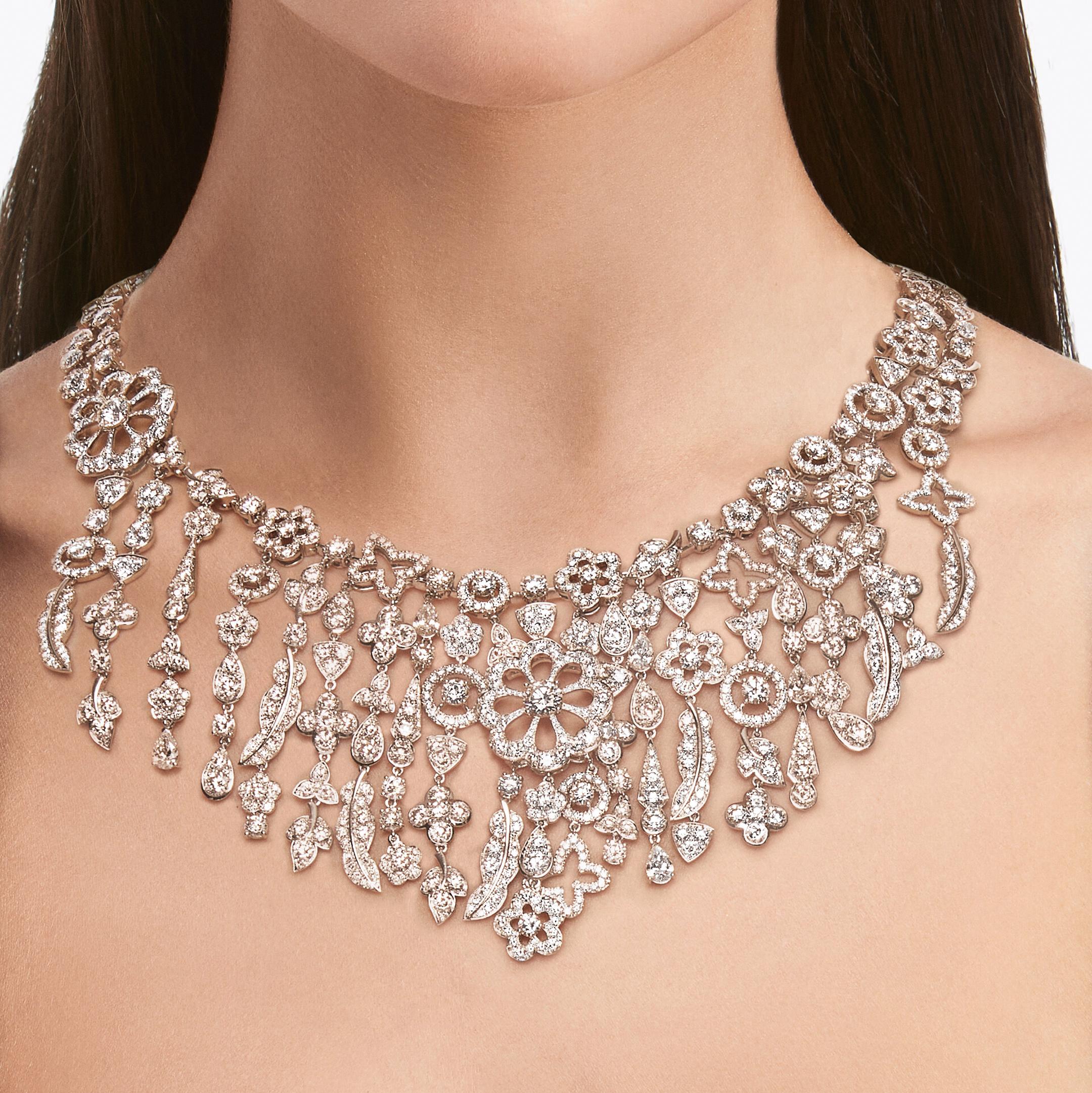 Graff Collier Bohemia en or blanc et diamants Neuf - En vente à New York, NY