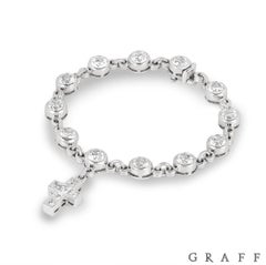 Graff Diamond Cross Bracelet 10.25ct TDW