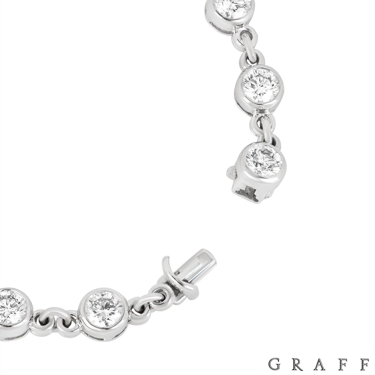 Graff Bracelet croix 10,25 carats TDW Excellent état - En vente à London, GB