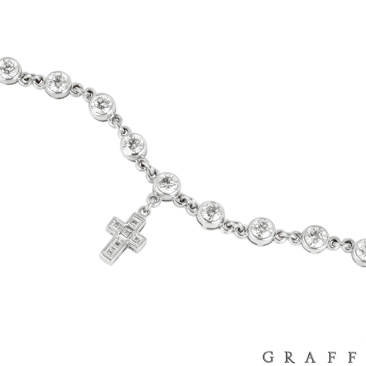 Graff Diamant-Kreuzarmband 10,25 Karat TDW Damen im Angebot