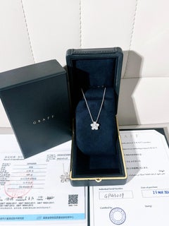 Graff Wild Flower Mini‑Necklace, 18‑karat metal with full pavé‑set diamonds