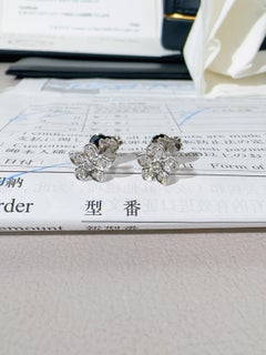 Graff Wild Flower Pave Diamond Flower Stud Earrings