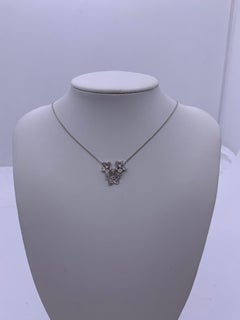 Graff Wild Flower White Gold Pavé Diamond Necklace