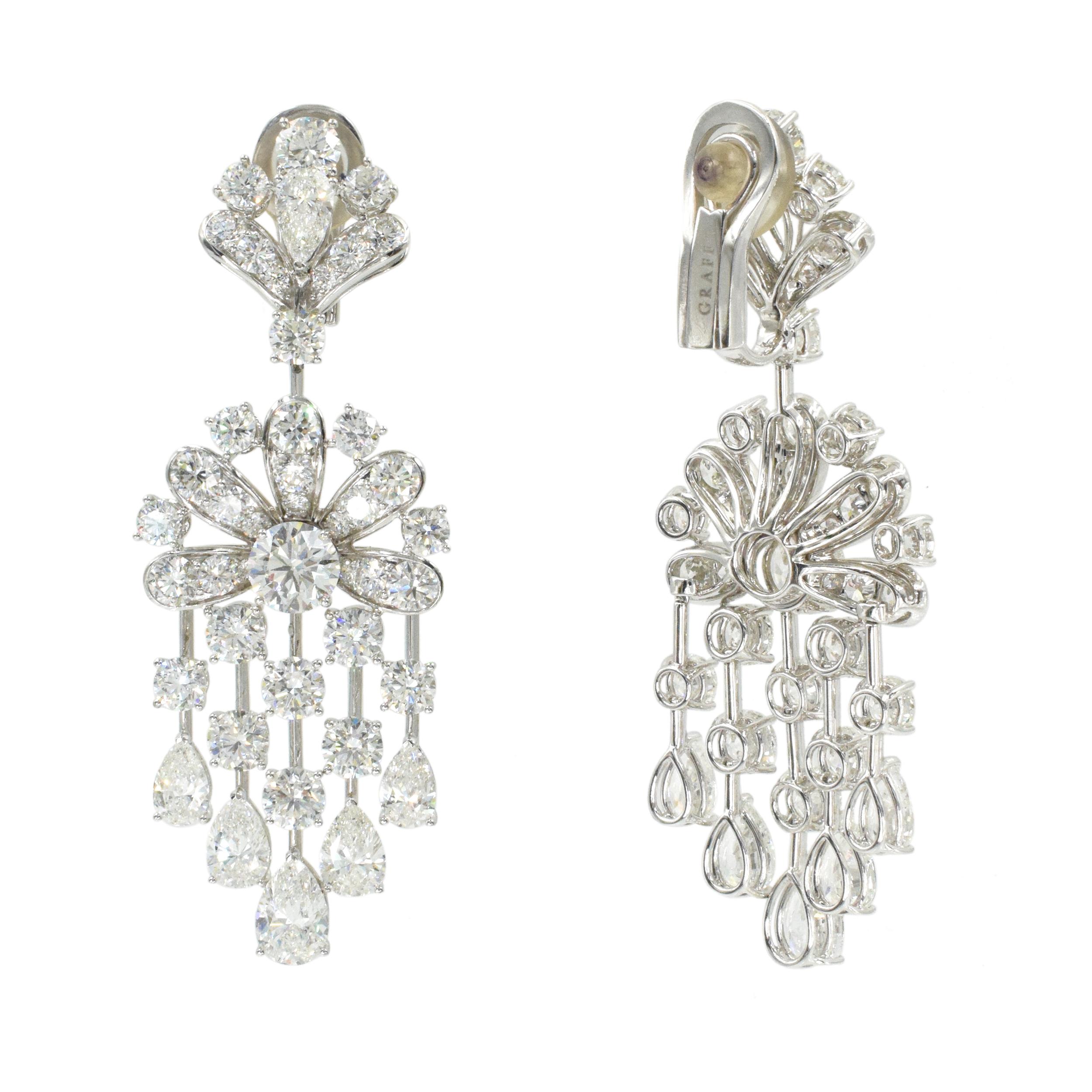 Graff Diamond 'Waterfall' Pendant-Earrings 1