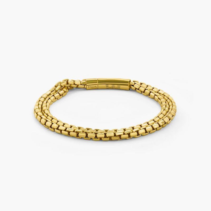 Graffiato Catena Bracelet in Yellow Gold Plated Sterling Silver, Size L

Introducing the latest version of our 