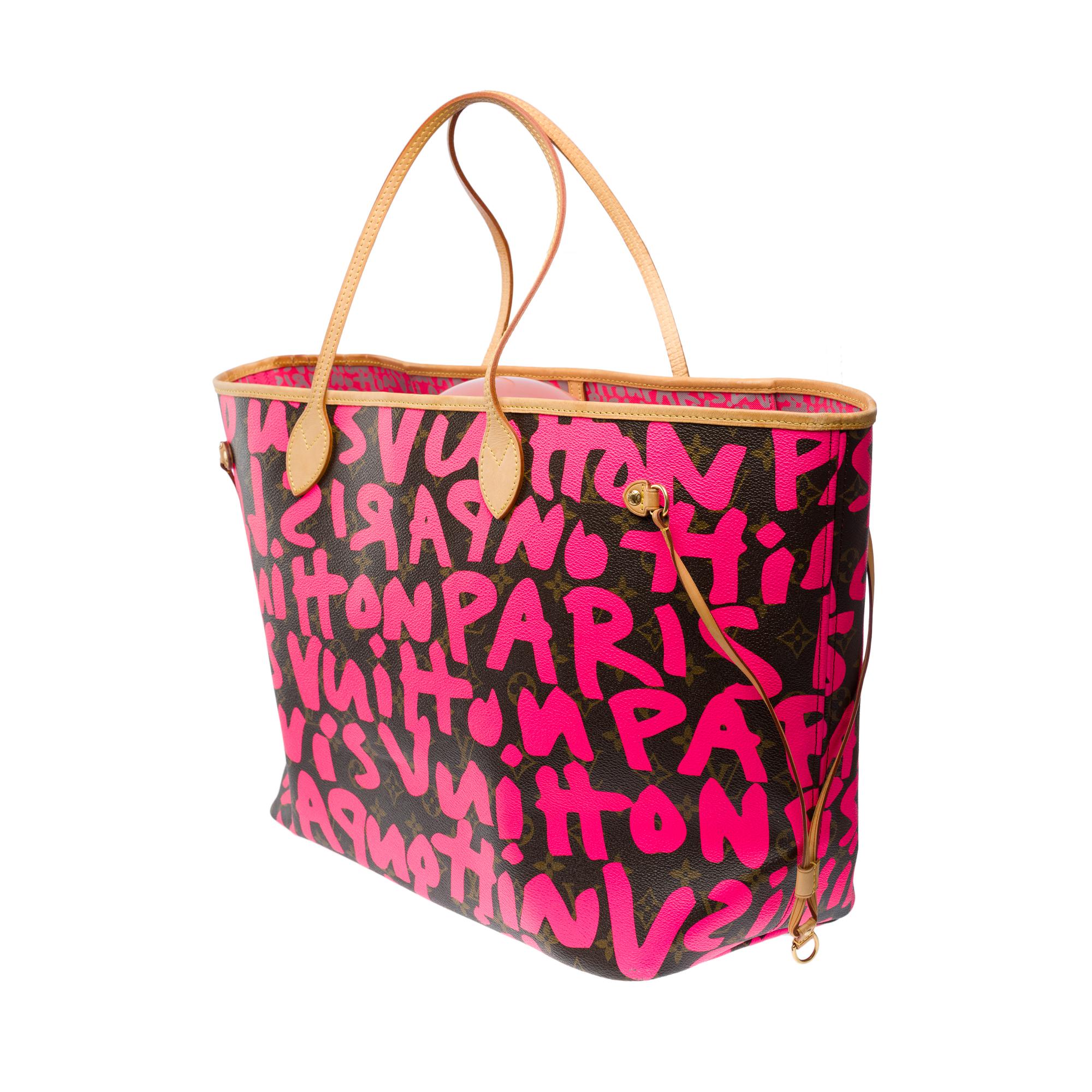 Women's Graffiti Louis Vuitton Neverfull GM Tote bag in Monogram canvas, GHW