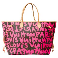 Graffiti Louis Vuitton Neverfull GM Tote bag in Monogram canvas, GHW