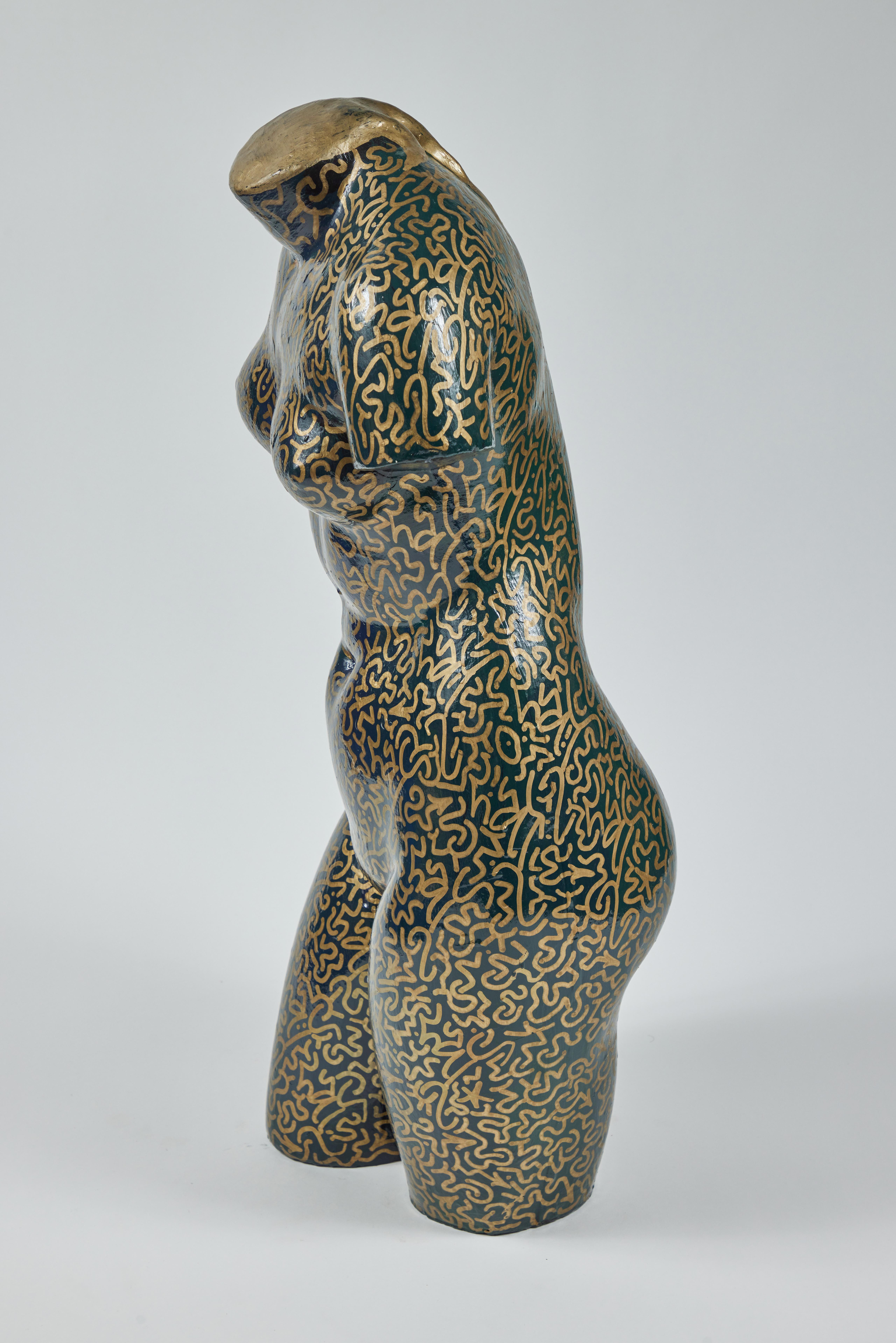 Graffiti Nackte weibliche Skulptur von L.A. II (Ende des 20. Jahrhunderts) im Angebot