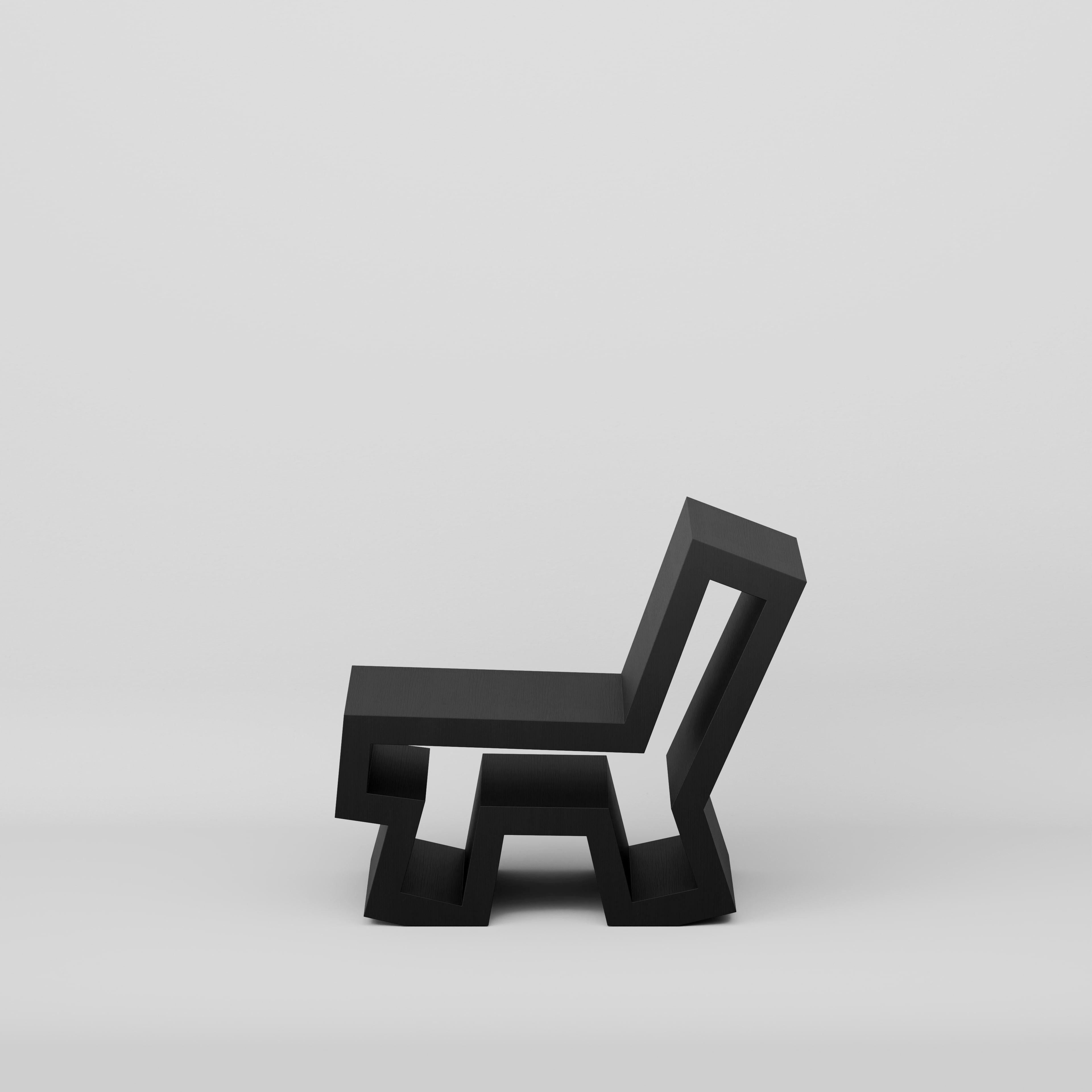 Graffiti Project Lounge Chair by Wonwoo Koo
Dimensions: D 87.3 x W 50 x H 72.7 cm.
Materials: Oak wood veneer.

Different color options are available: black, beige, white gray, blue or orange. Please contact us.

Wonwoo Koo
I majored in furniture