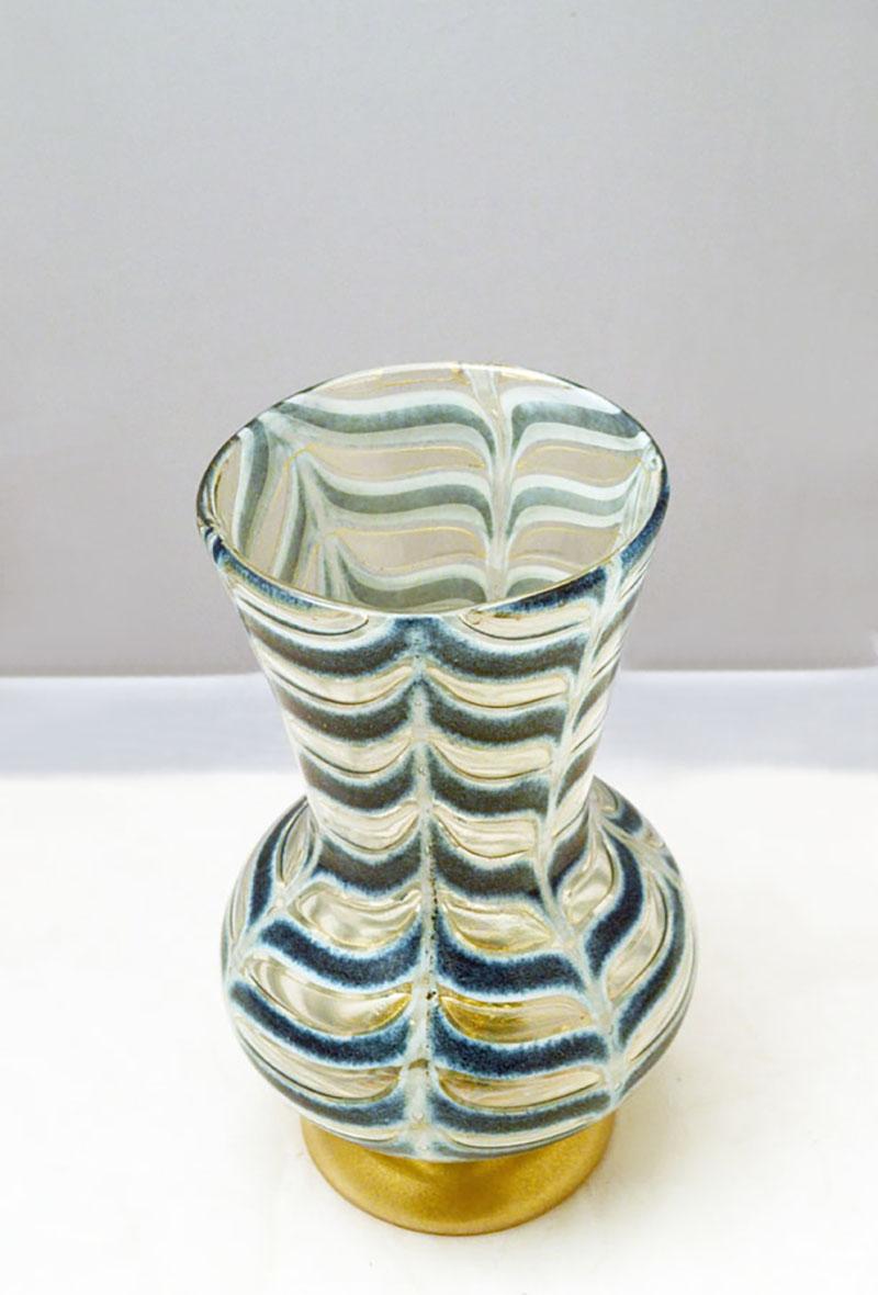Italiano Vaso Graffito Barbarico di Ercole Barovier per Barovier&Toso, 1969 in vendita