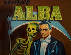 Original 1959 "Profesor Alba" Stone Lithograph Poster