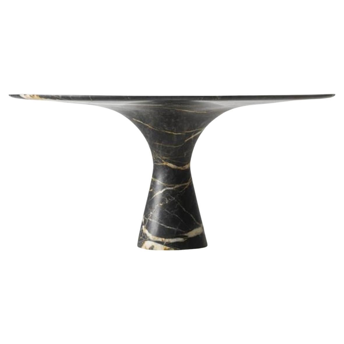 Grafite Refined Contemporary Marble Low Round Table 27/100