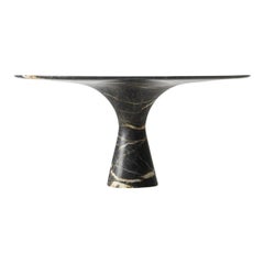 Grafite Refined Contemporary Marble Low Round Table 27/100