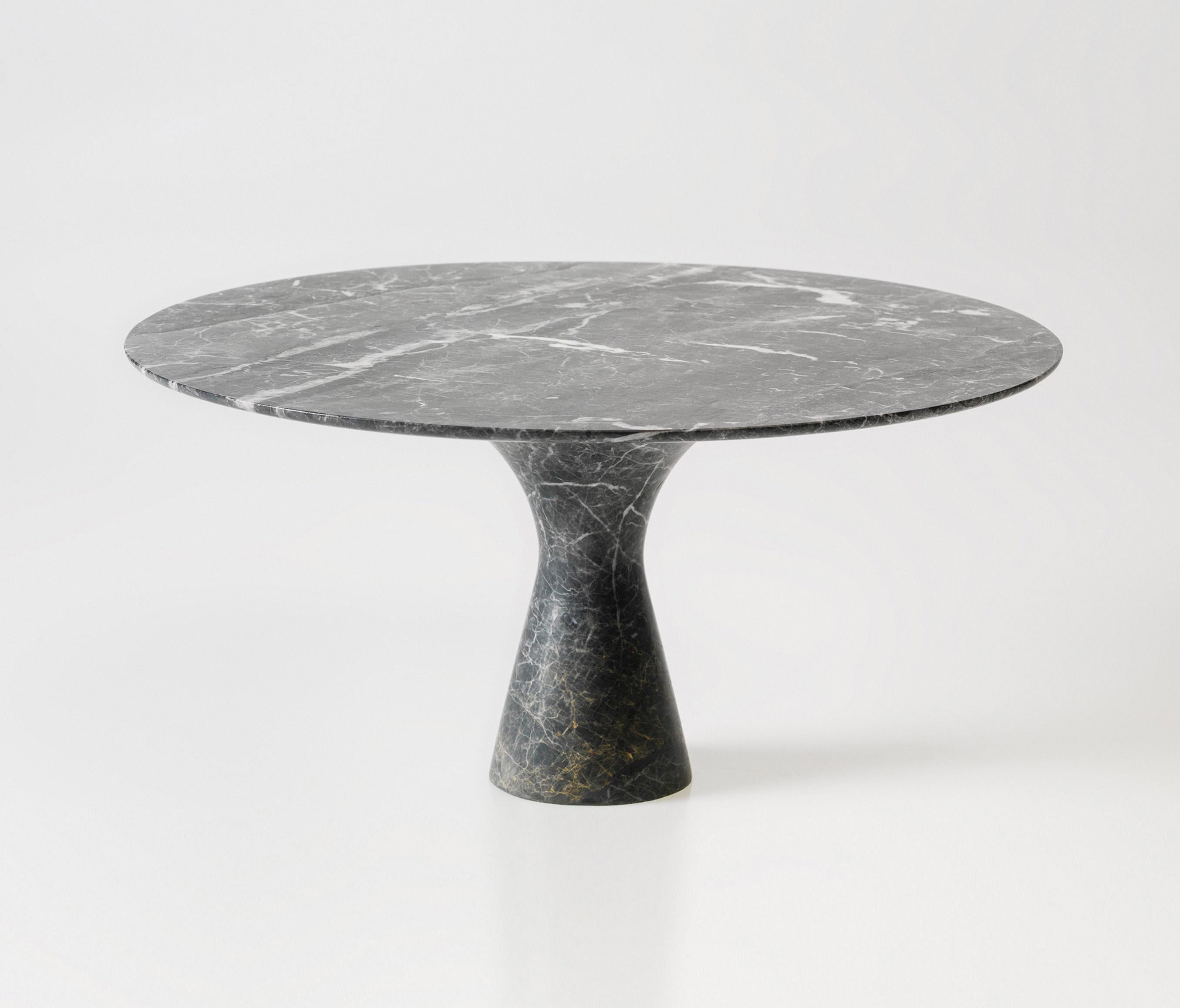 Grafite Refined Contemporary Marble Low Round Table 36/100 For Sale 1