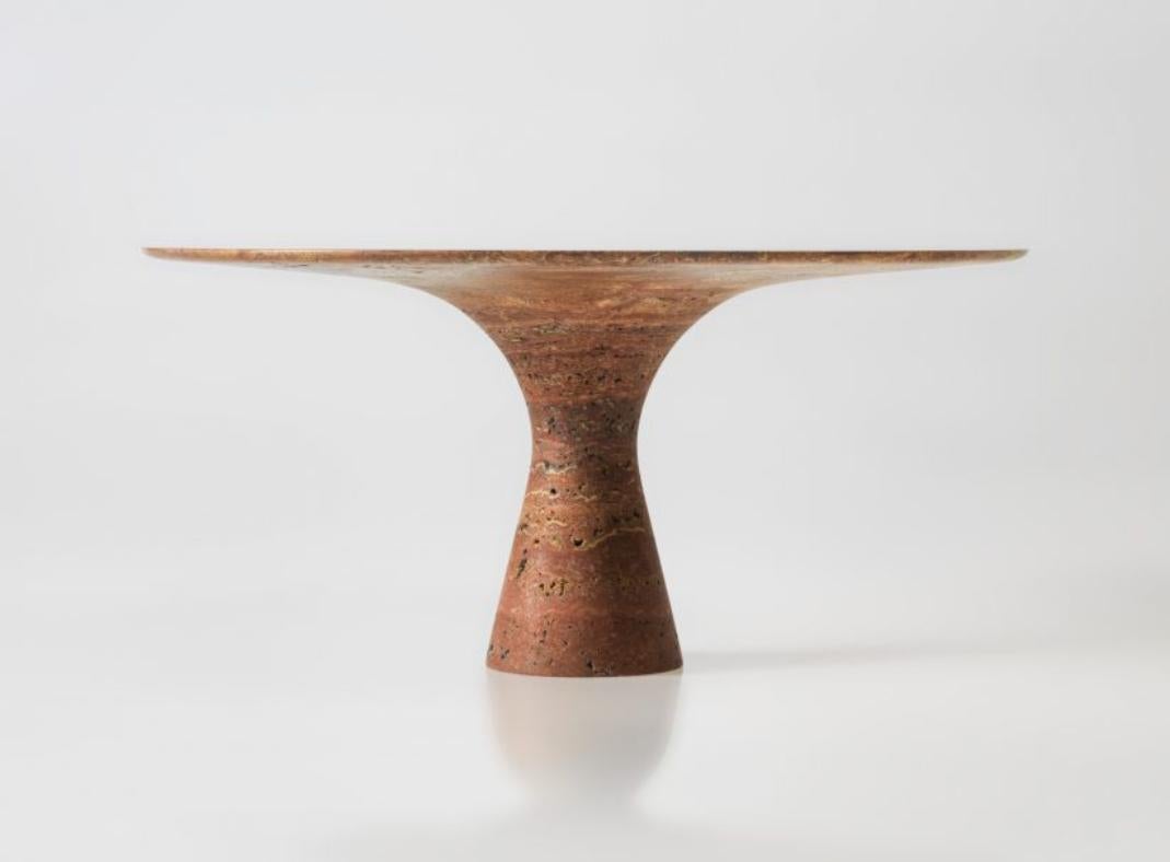 XXIe siècle et contemporain Grafite Refined Contemporary Marble Low Round Table 36/100 en vente