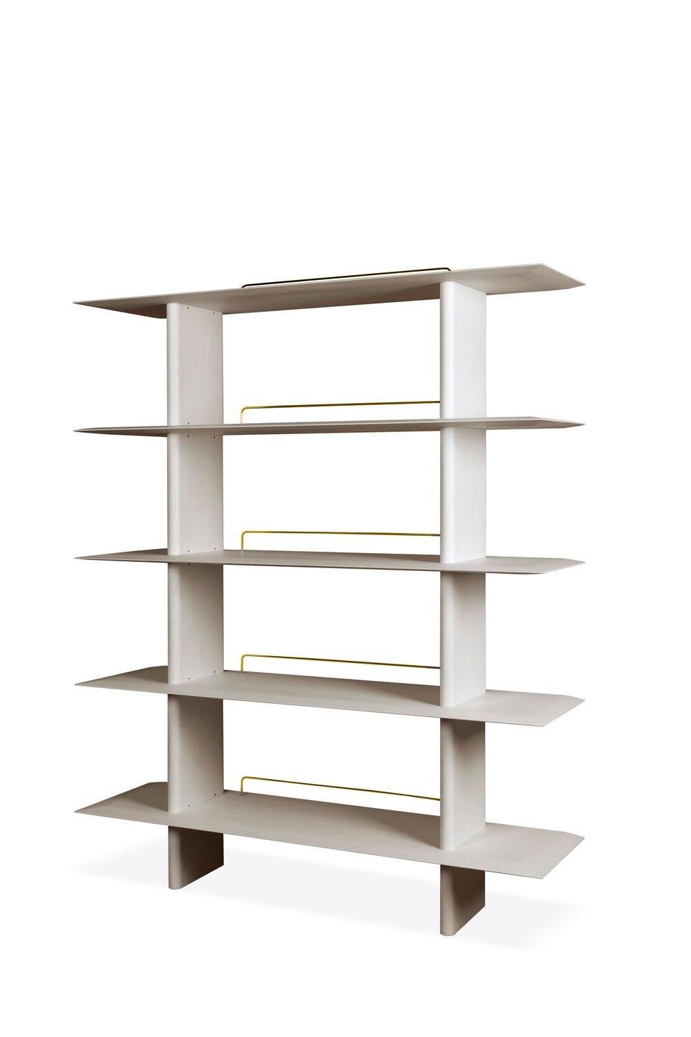 Embodying the spirit of customization, the Grafton bookcase is modular, allowing you to build a piece of furniture unique to your interior. The solid oak shelves have beautifully carved, tapered ‘pillow’ edges, which add a lightness and refinement