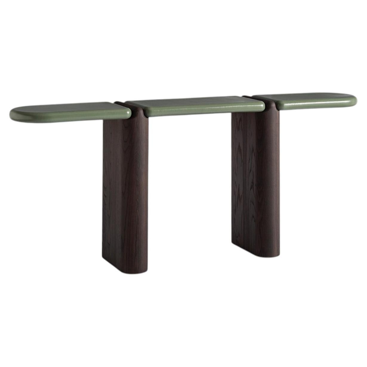 Grafts C Carpanese Home Italia Wooden Ceramic Console For Sale