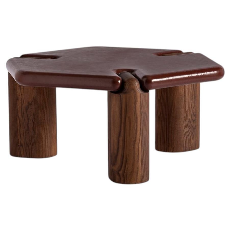 Grafts M Carpanese Home Italia Wooden Ceramic Hexagonal Coffee Table