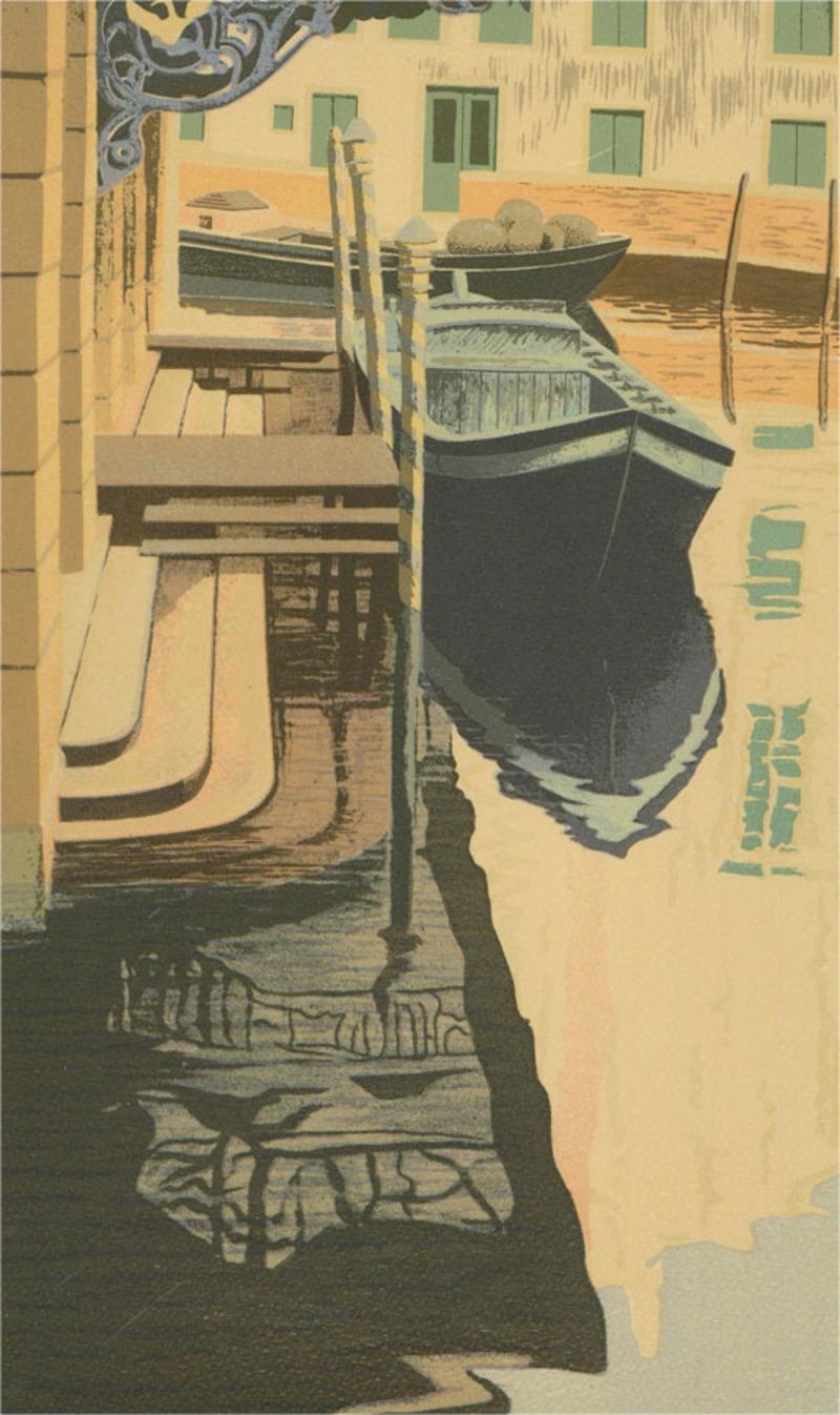 Graham Bannister (b.1954) - Contemporary Silkscreen, Reflections In Venice For Sale 1