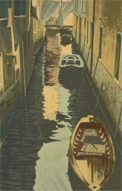 Graham Bannister (b.1954) - Contemporary Silkscreen, Venetian Reflections