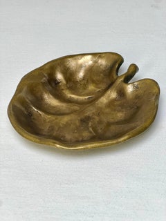 Graham Bronze Leaf Vide-Poche, Valet Tray or Vanity Dish