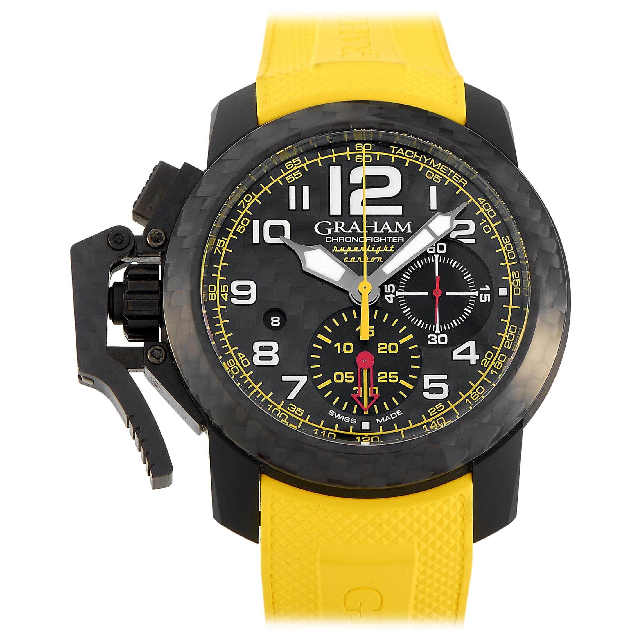 Graham Chronofighter Oversize Superlight Carbon Yellow Watch 2CCBK.B15A.K103K