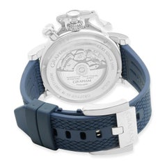 Graham Chronofighter in acciaio inossidabile Grand Lefty Hand 47mm Quadrante blu