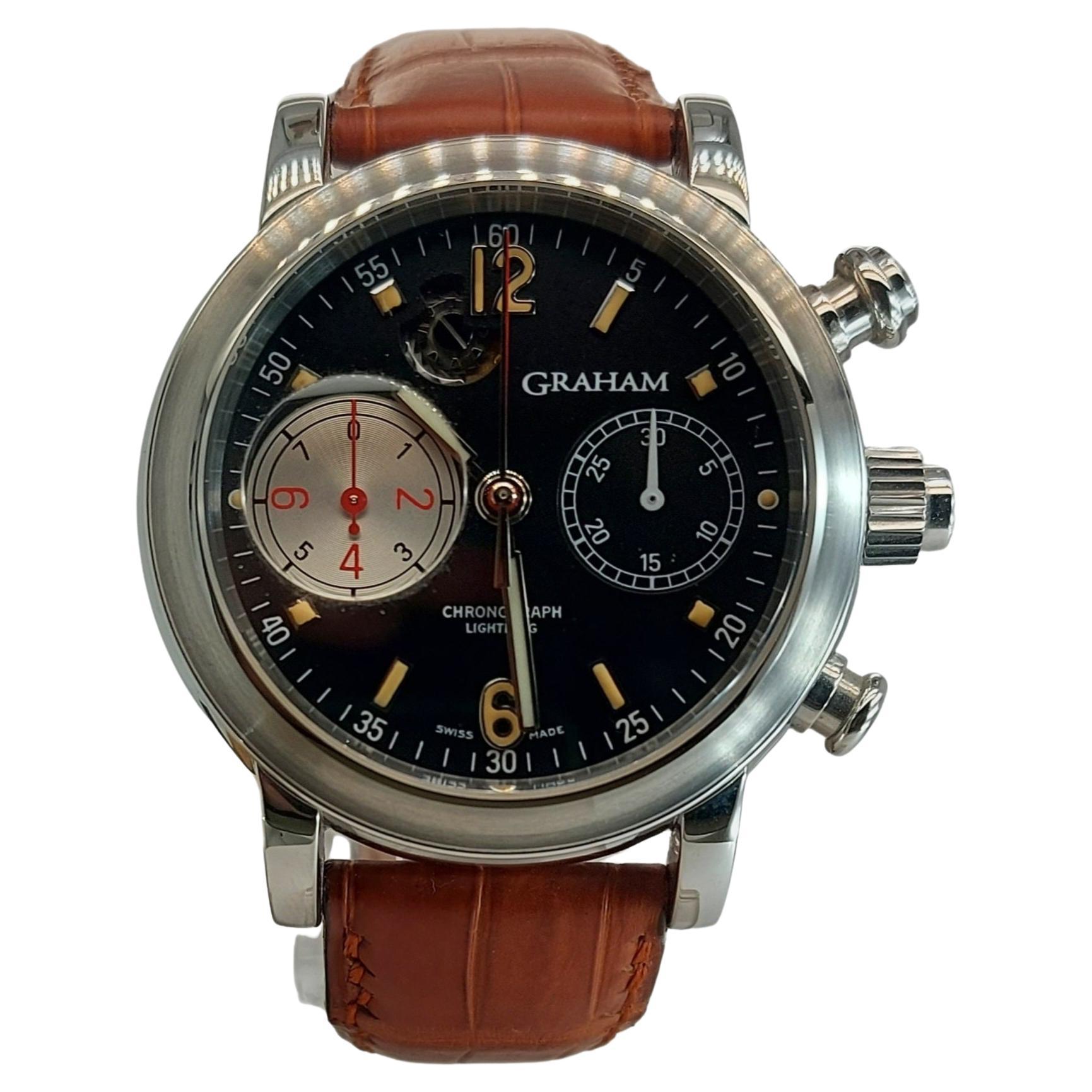 Graham Chronograph Foudroyante / Rattrapante Lightning NIB + All Warranty Papers For Sale