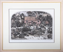 Graham Clarke (né en 1941) - 1977, gravure, cottage de Thomas Hardy