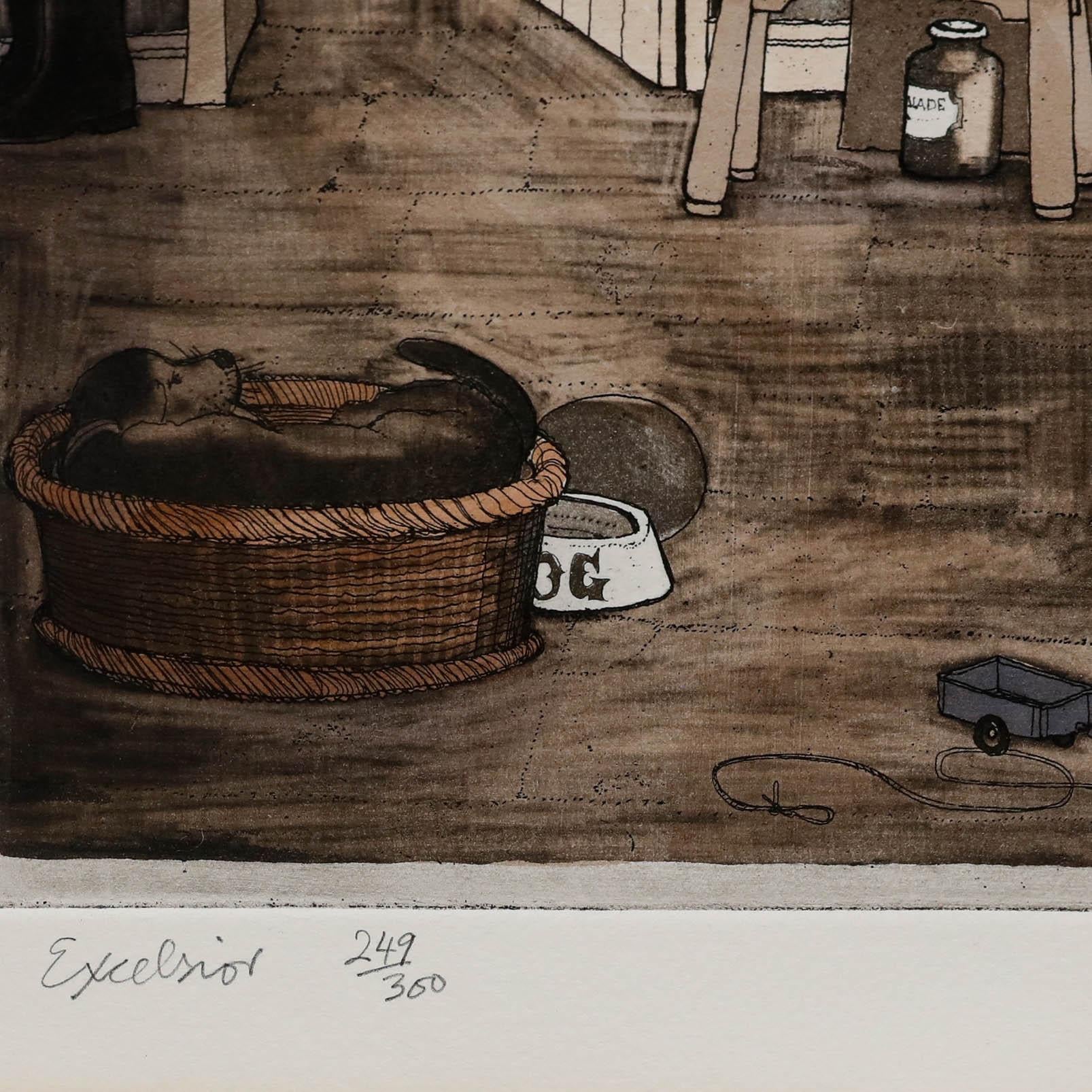 Graham Clarke (n.1941) - Grabado del siglo XX, Excelsior en venta 2