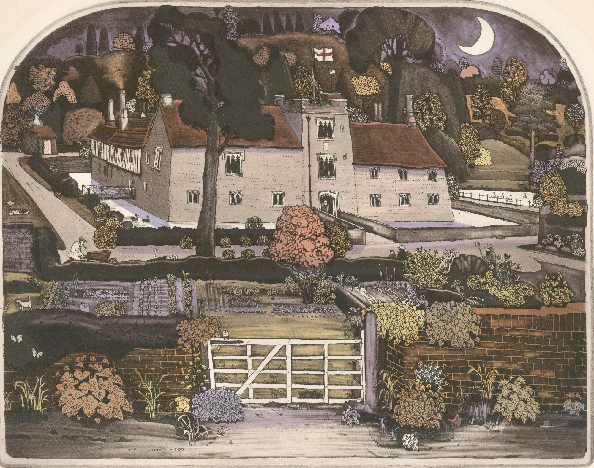 Graham Clarke (n.1941) - Grabado del siglo XX, Ightham Mote en venta 1