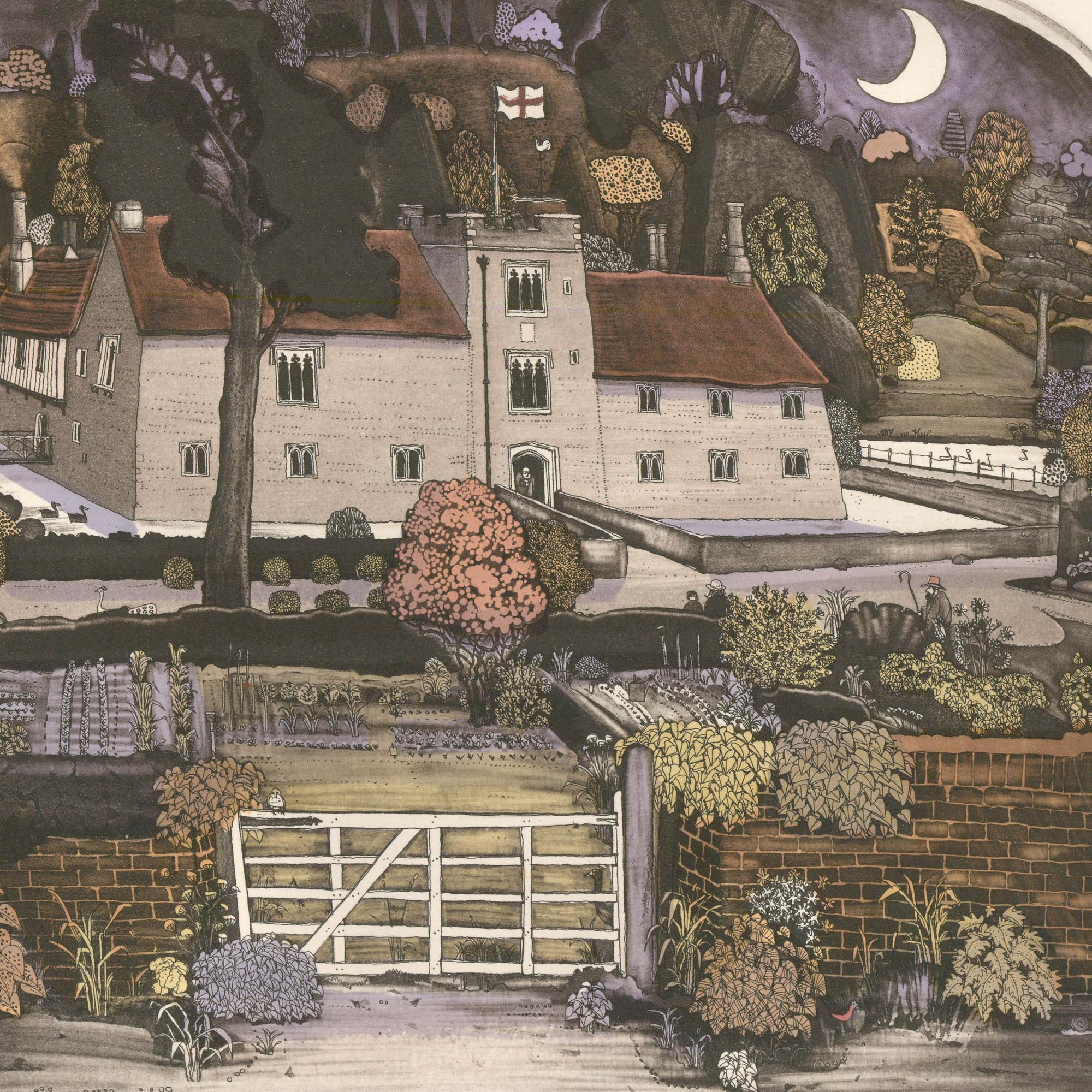 Graham Clarke (n.1941) - Grabado del siglo XX, Ightham Mote en venta 2