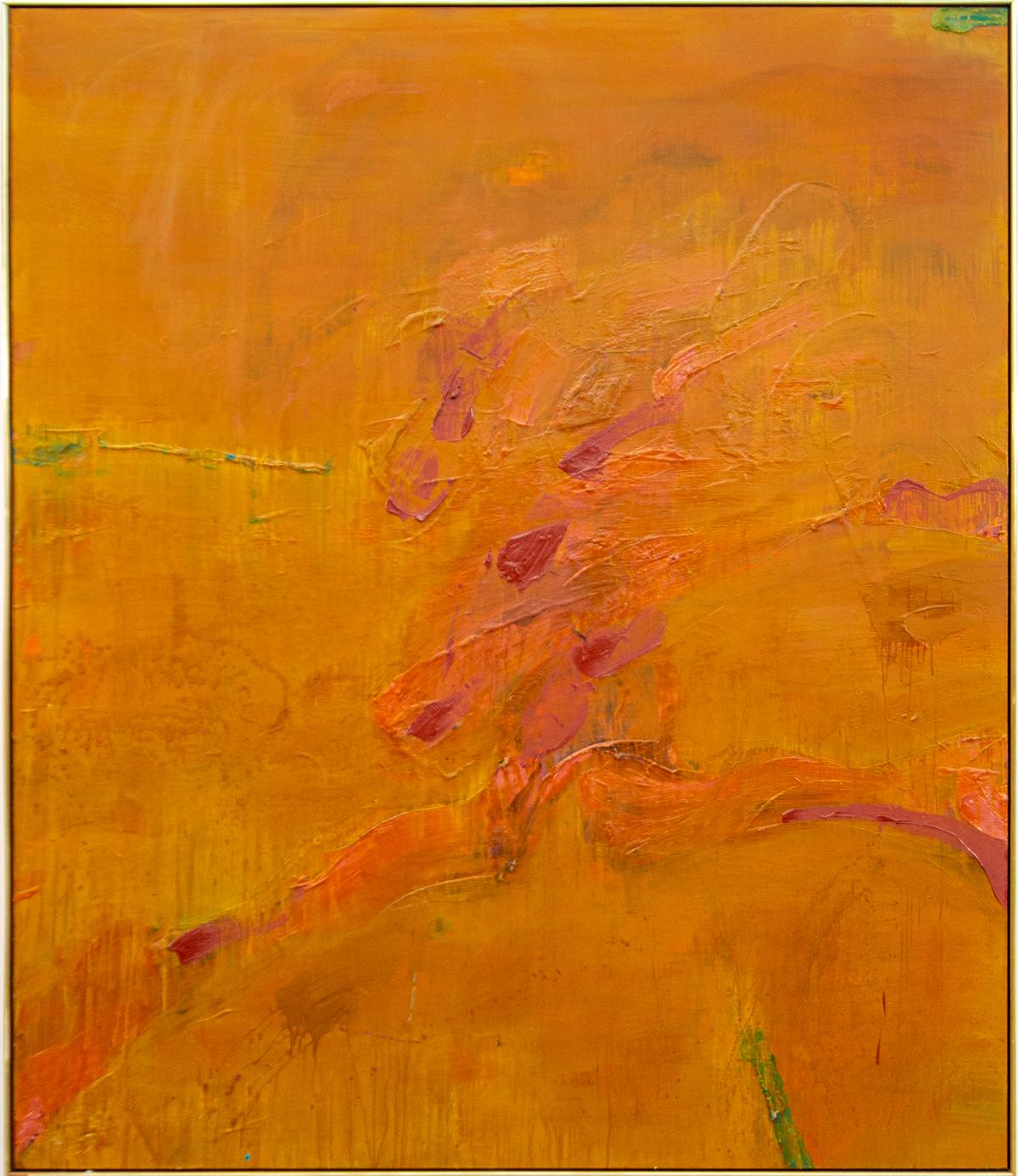 Rajasthan - large, bold, gestural abstract, expressionist, acrylic on canvas