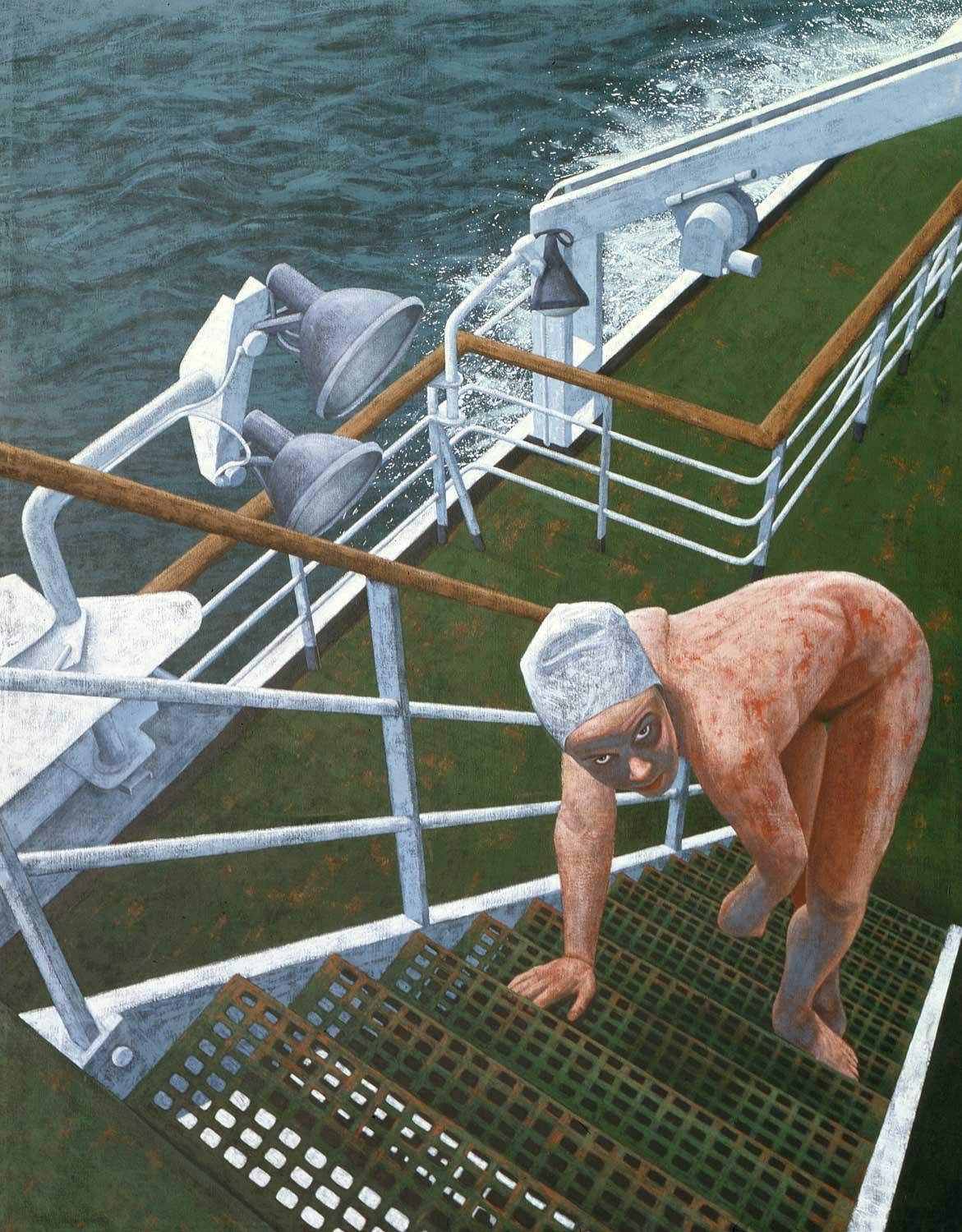 Graham Dean Figurative Painting - A Deck