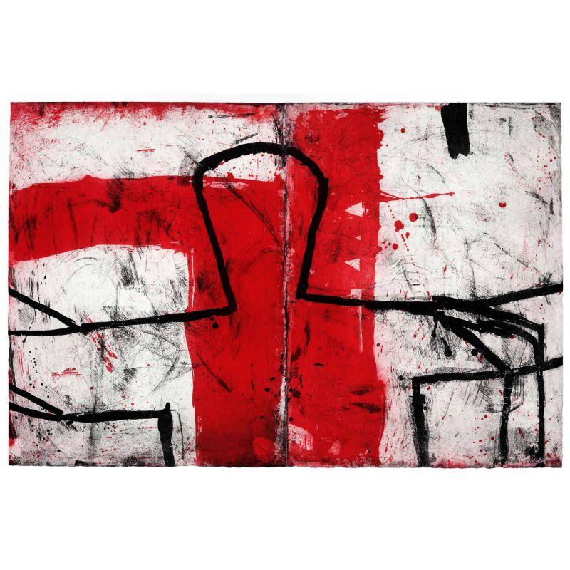 Figure At Crossing, Print by Graham Fransella For Sale 2