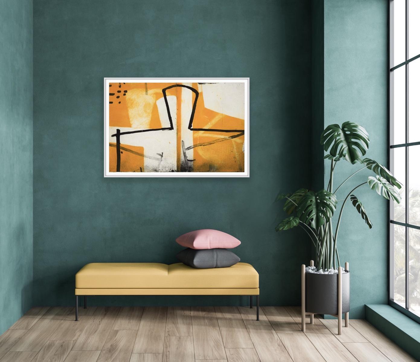 Figura Por Ventana, Impresión artística, Figuras, Moderno, Contemporáneo en venta 1