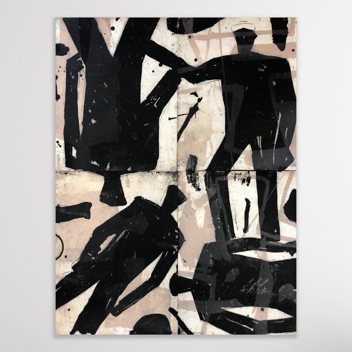 Quattro figure, Stampa d'arte, Figure, Moderno, Contemporaneo - Print di Graham Fransella