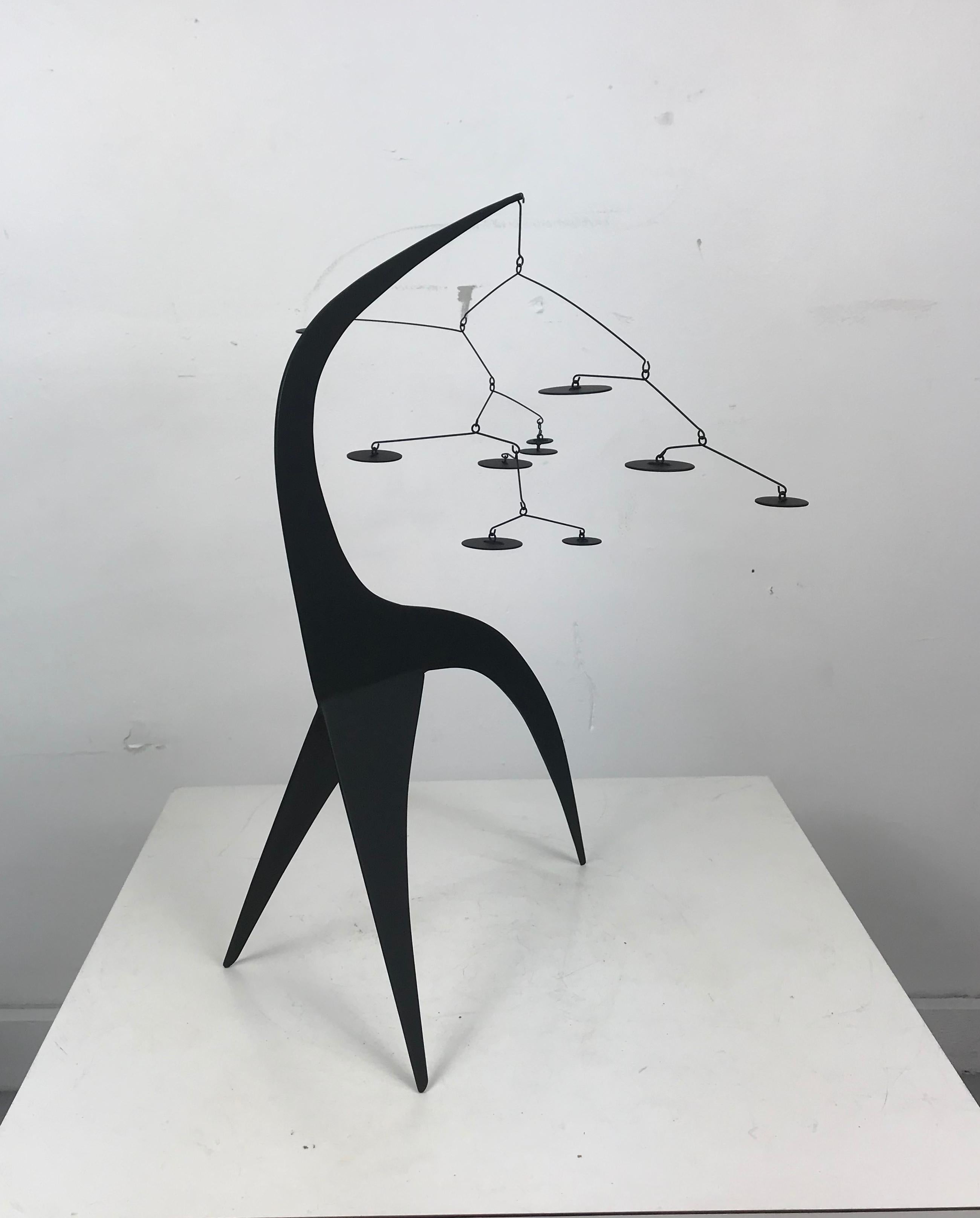 Hand-Crafted Graham Mitchell Sears Geometric Kinetic Sculpture/ Stabiles, 20th Century