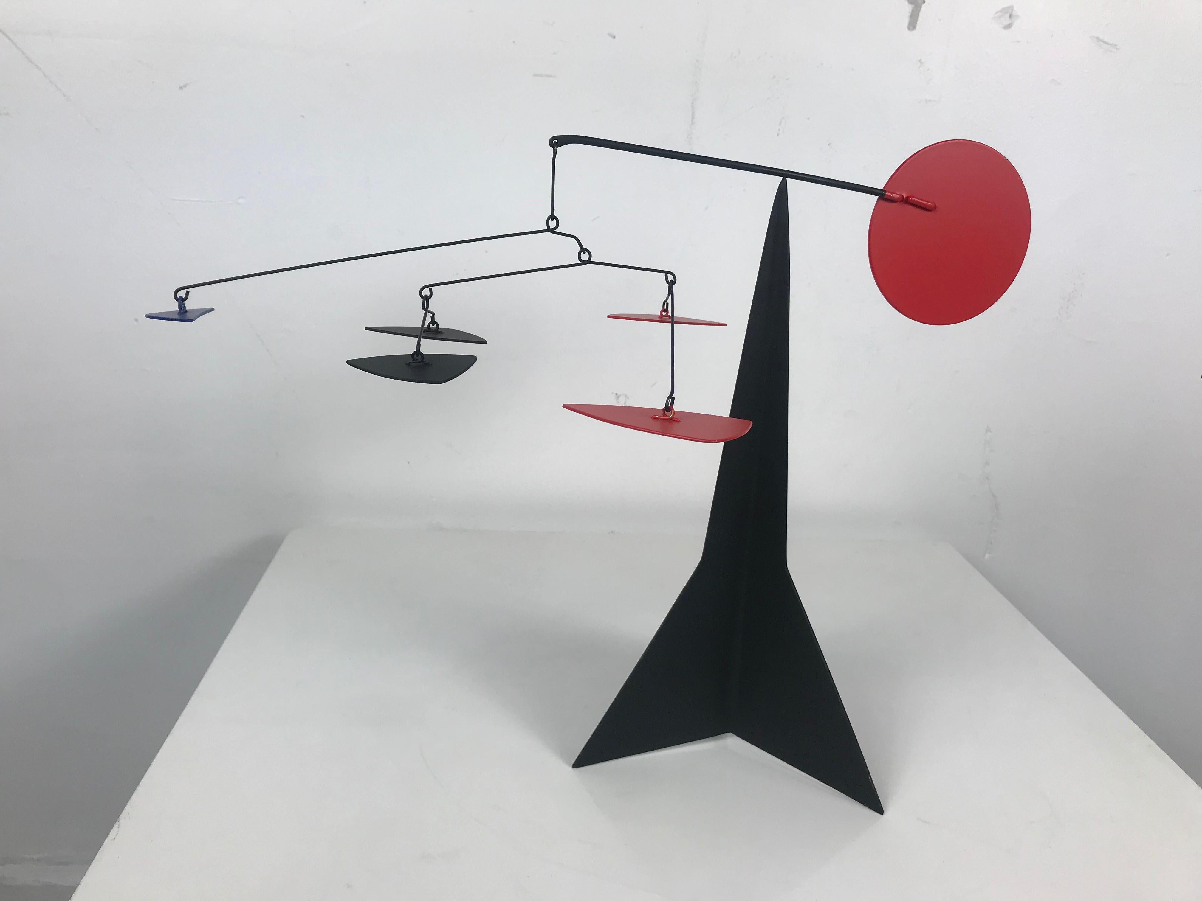 Amazing Kinetic/stabile motion sculpture hand built and designed by Graham Sears. Stunning!! Acclaimed artist Sears, born in Buffalo, NY in 1953, is an alumnus of both The Nichols School and The University of Buffalo. Following his studies in the