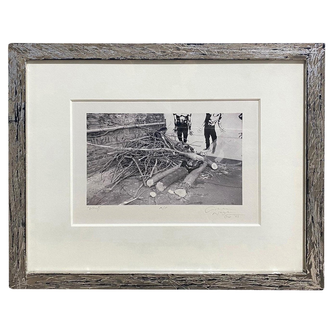 Graham Nash Signed Silver Gelatin Black & White Photograph "Why?", 2003