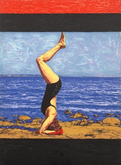 Bather, Modern Screenprint by Graham Nickson