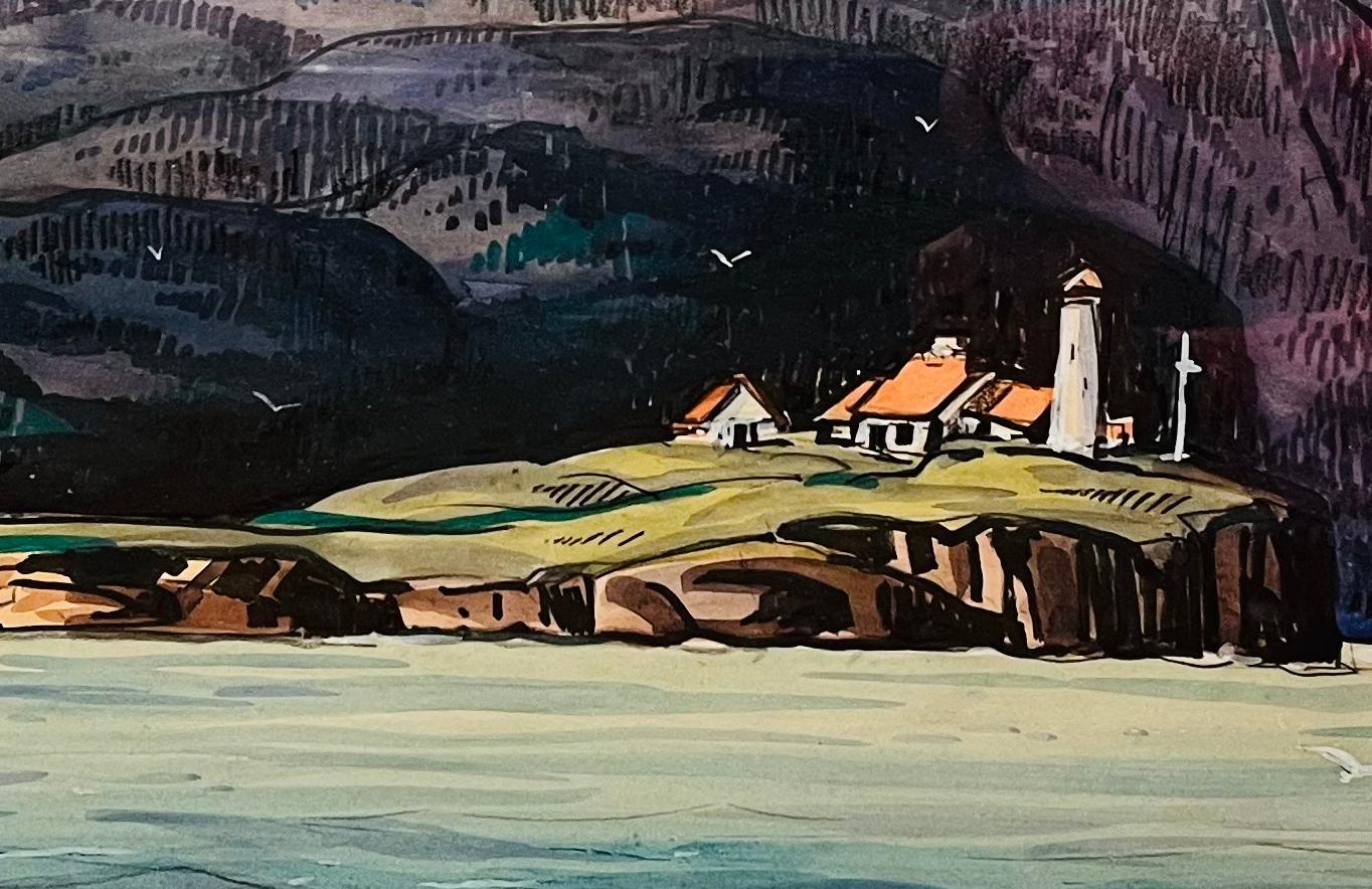 Graham Noble Norwell, Canadien, 1901-1967
Saguenay, vers 1949
aquarelle sur papier
21 x 28 in (vue)
Signé en bas à droite

encadré