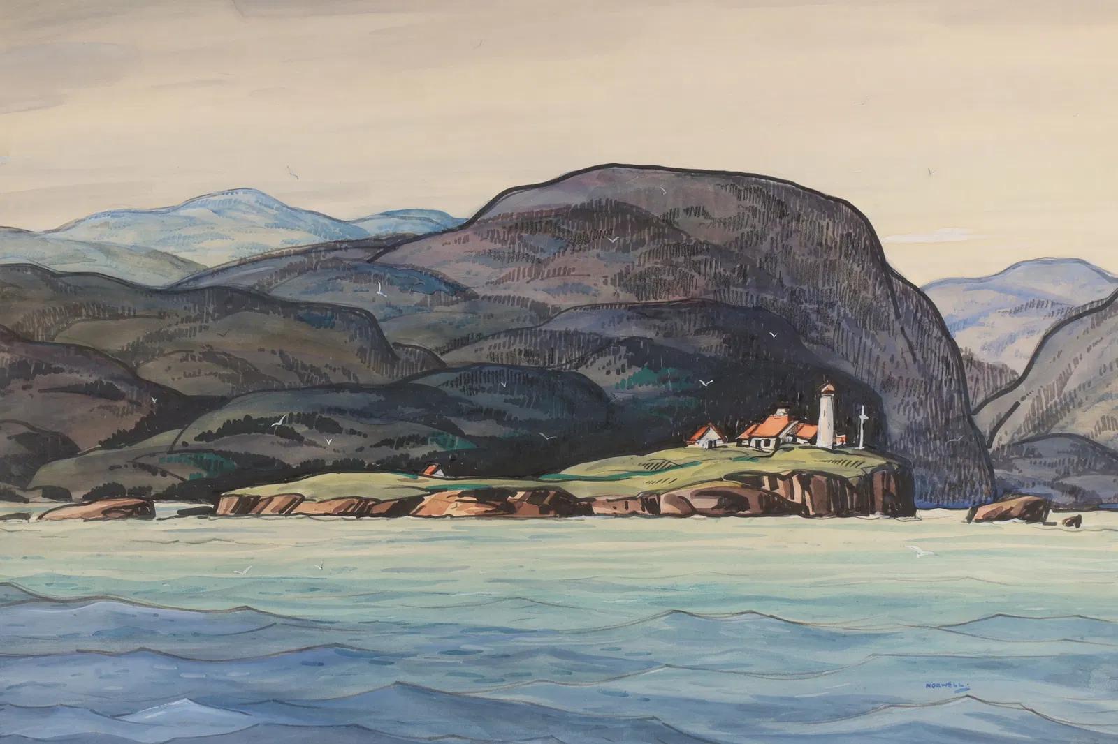 Quebec en hiver - Painting de Graham Noble Norwell