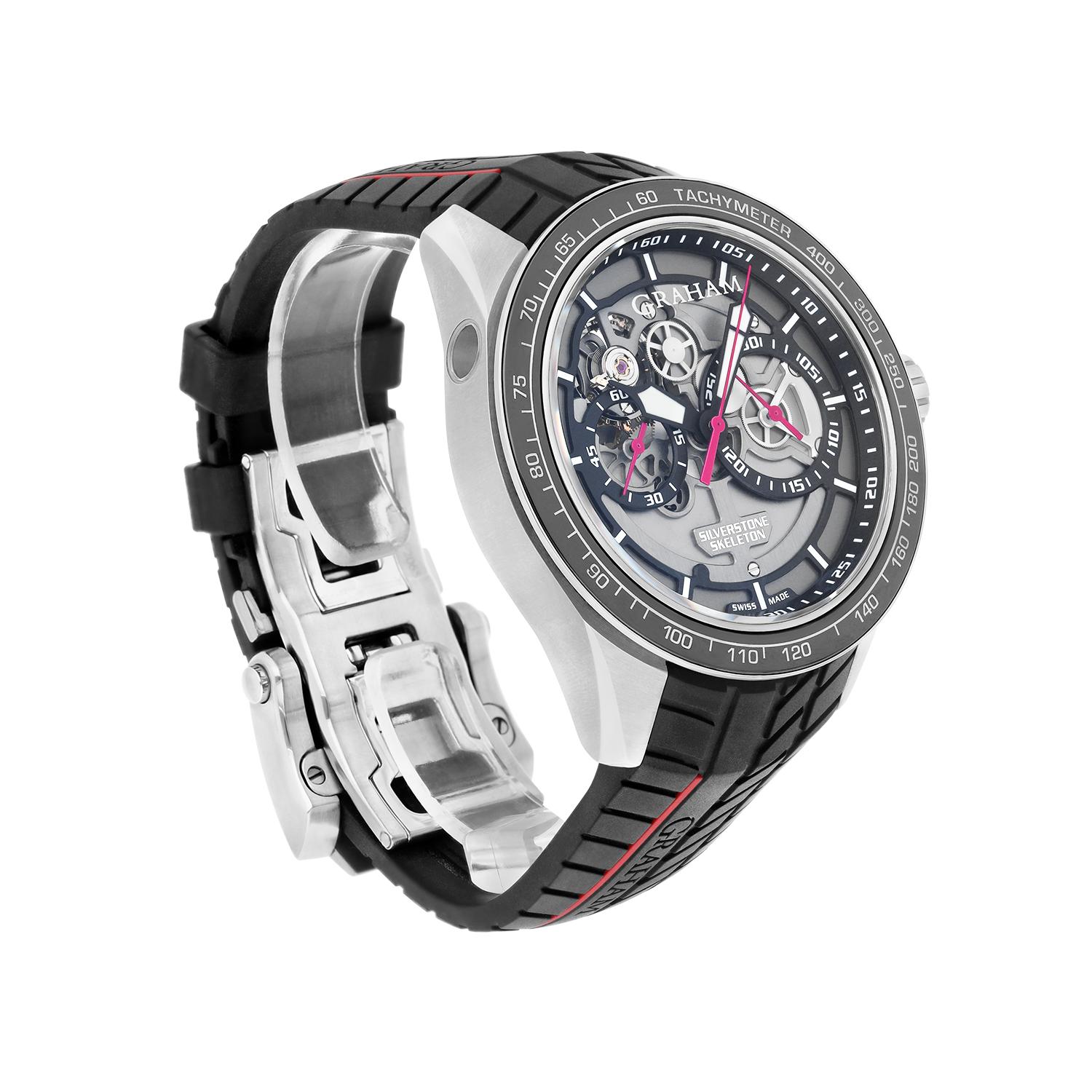 Graham Silverstone RS Skeleton Red Automatic Men's Limited Edition Watch 2