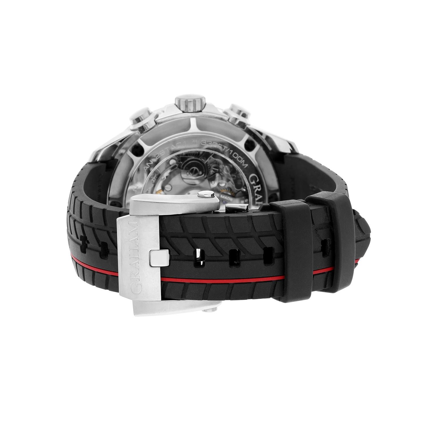 Graham Silverstone RS Skeleton Red Automatic Men's Limited Edition Watch 4