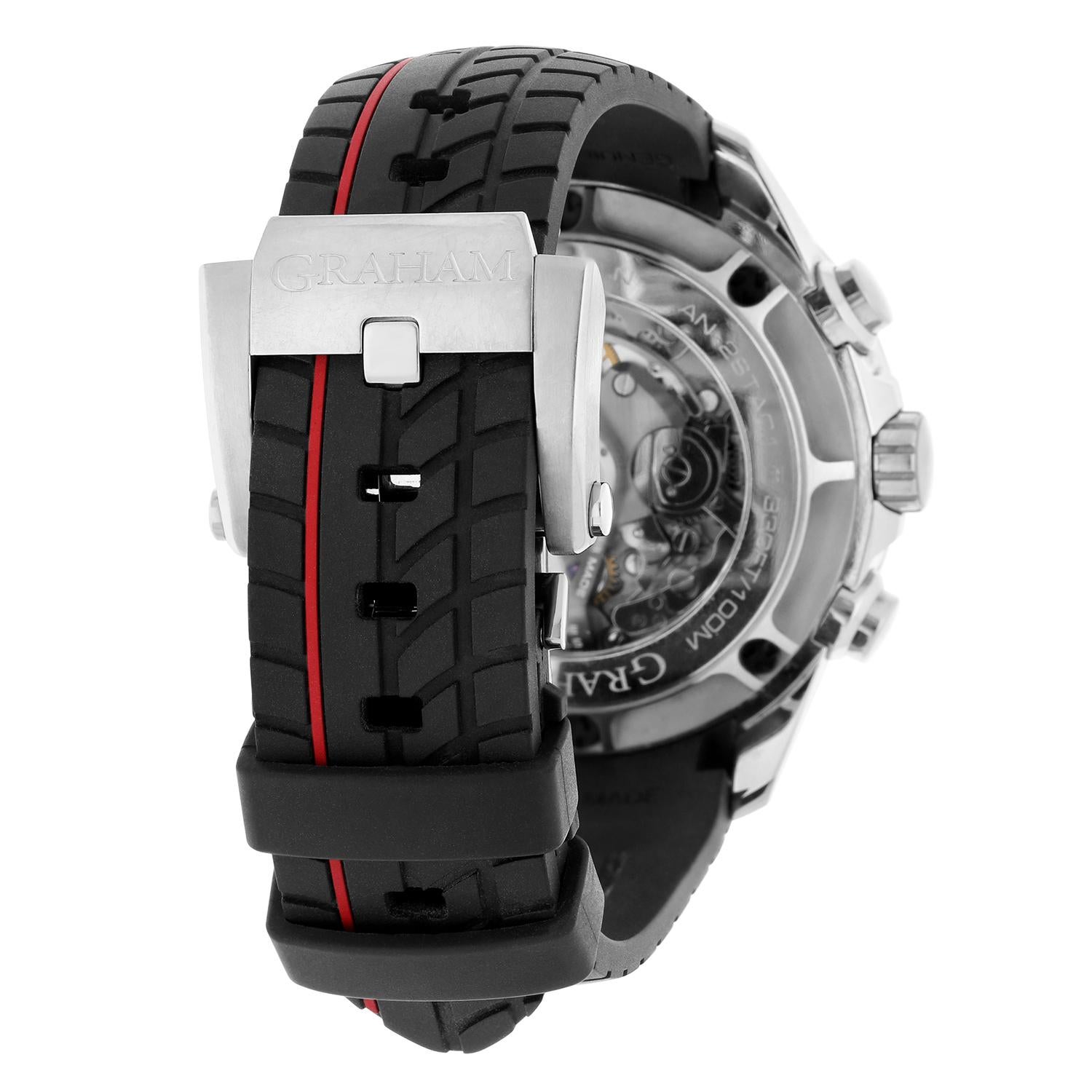 Graham Silverstone RS Skeleton Red Automatic Men's Limited Edition Watch 5